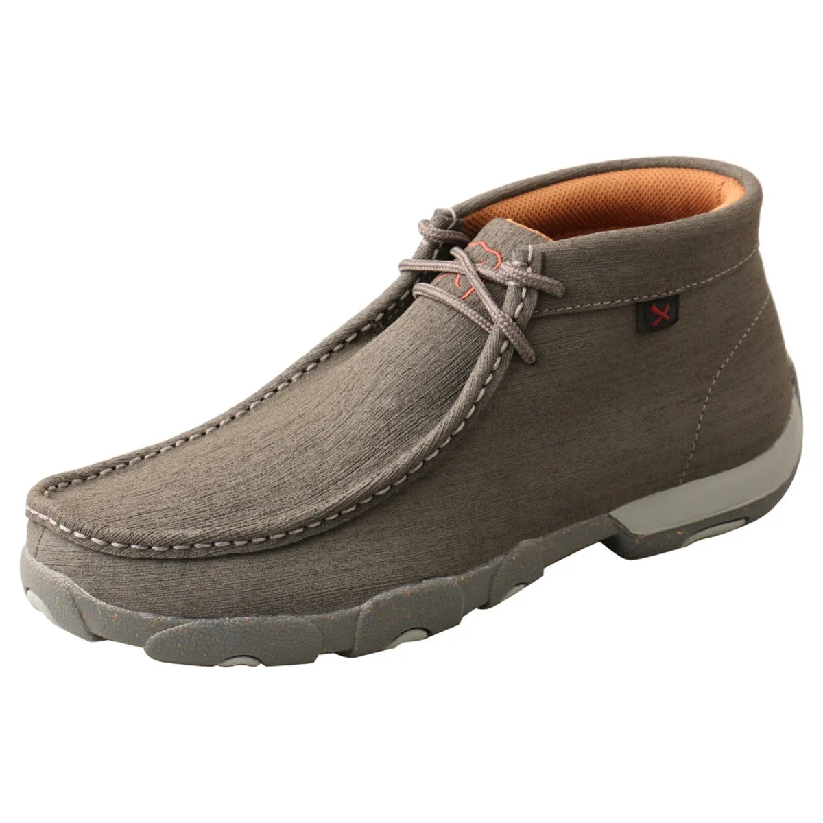 Twisted X Men's Dark Grey/Grey Chukka Driving Moc