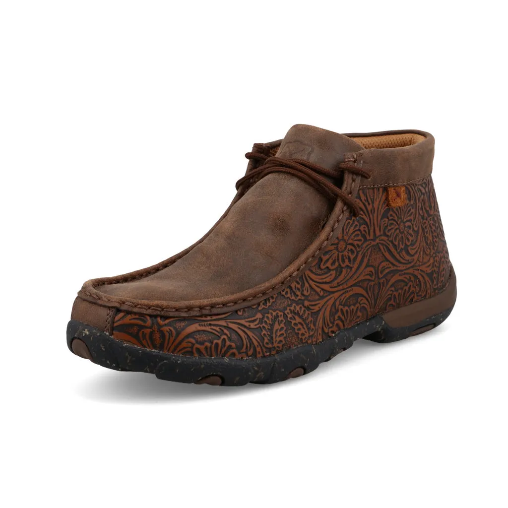 Twisted X Women's Brown Tooled Chukka Driving Moc