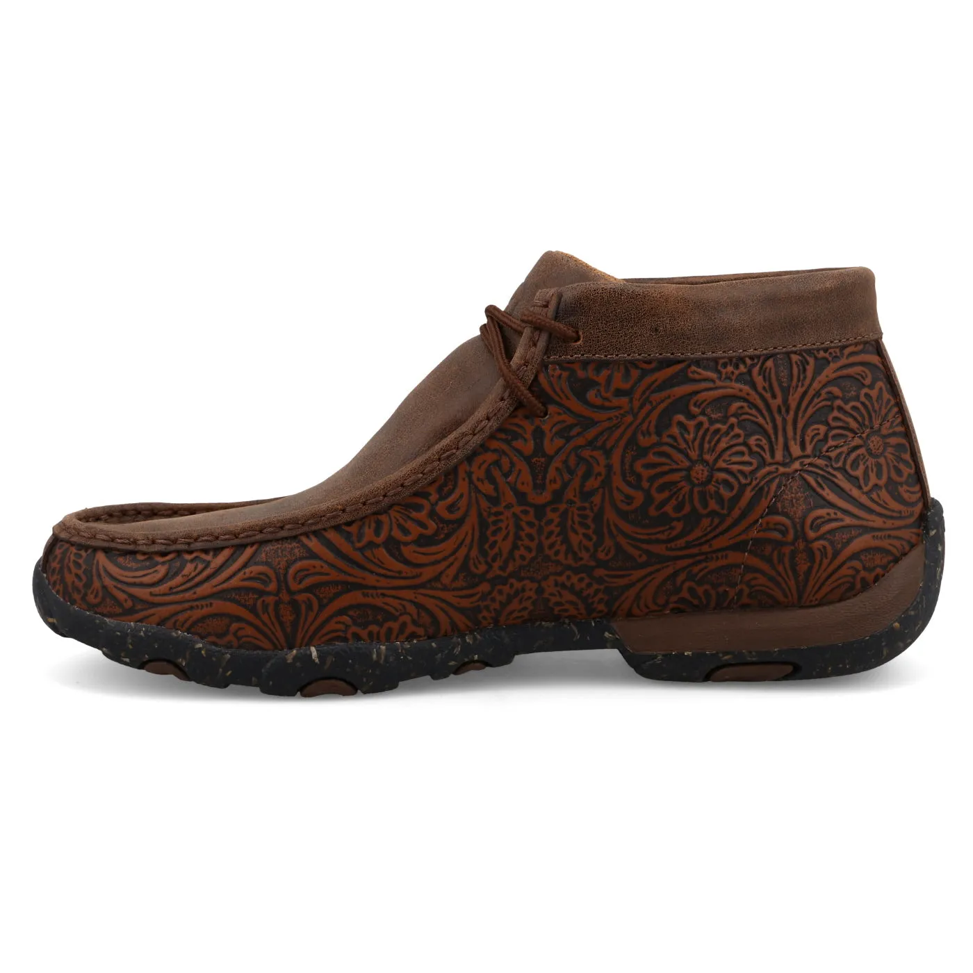 Twisted X Women's Brown Tooled Chukka Driving Moc