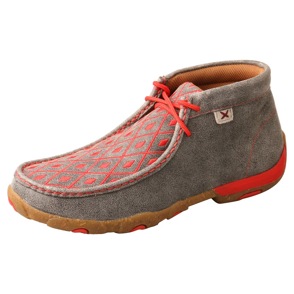 Twisted X Women's Grey & Grenadine Chukka Driving Moc