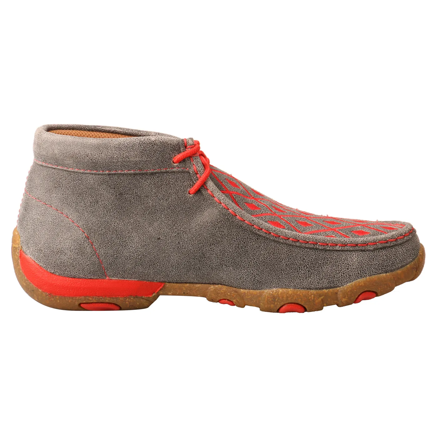 Twisted X Women's Grey & Grenadine Chukka Driving Moc