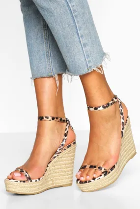 Two Part Espadrille Wedges