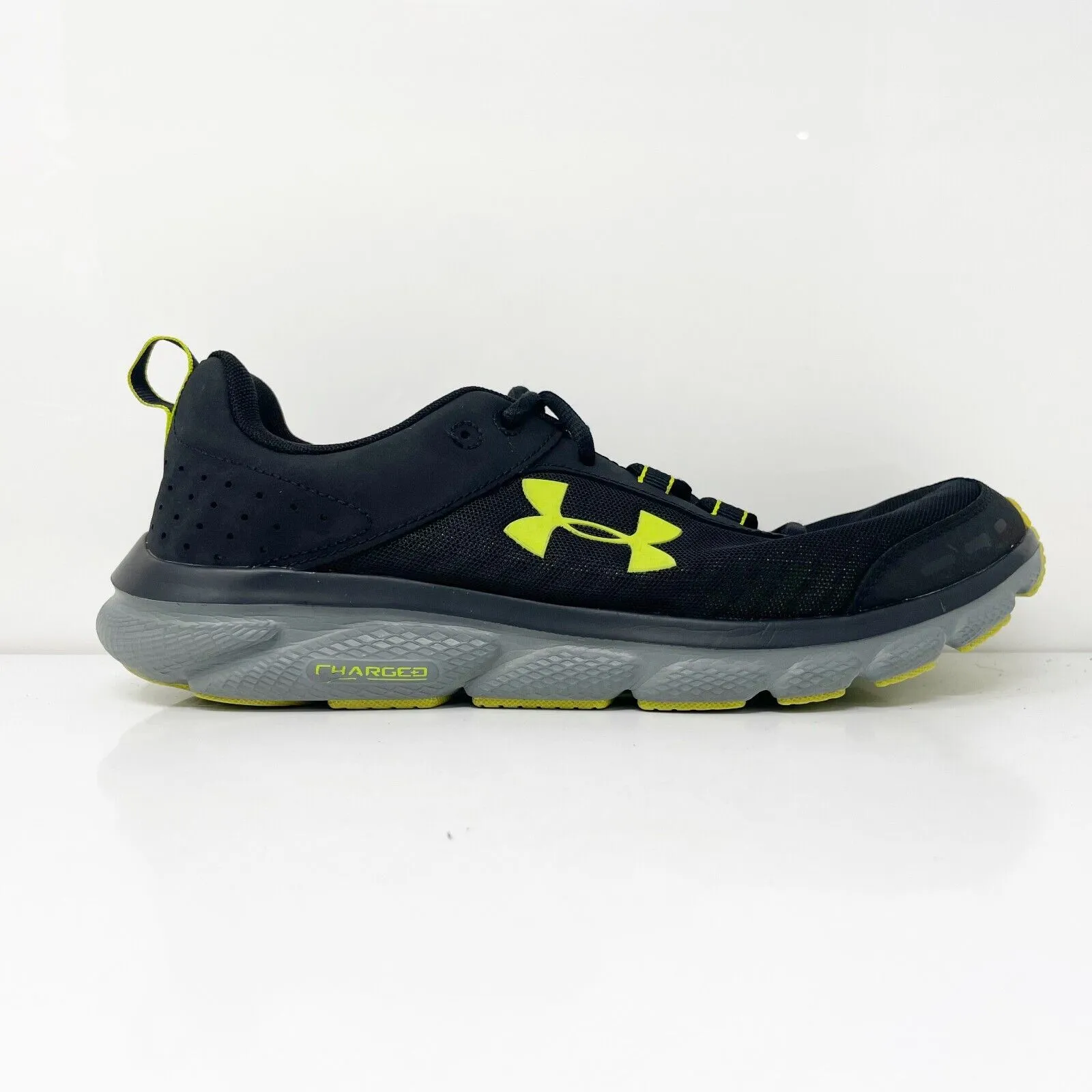 Under Armour Mens Charged Assert 8 3021952-005 Black Running Shoes Sneakers 11