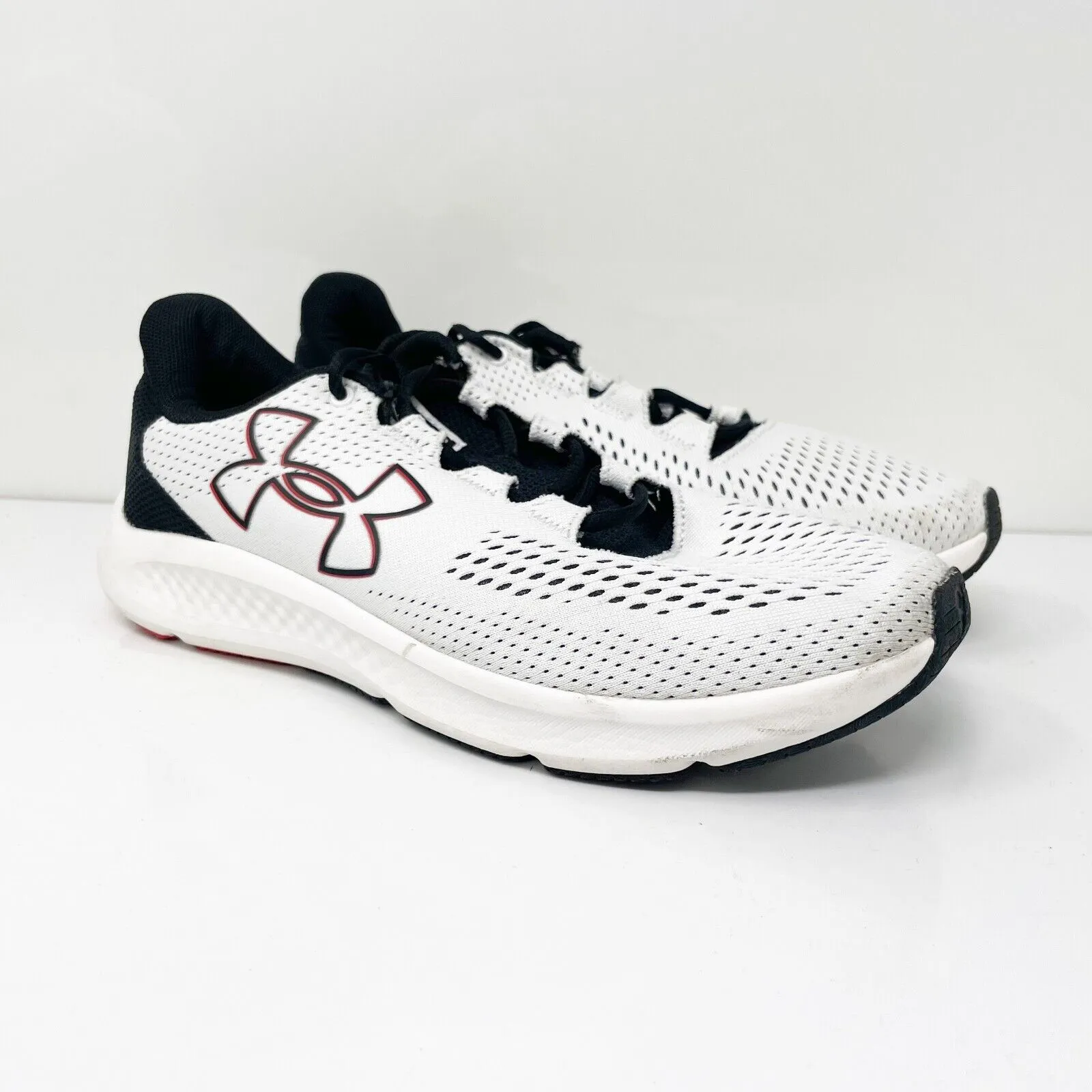 Under Armour Mens Charged Pursuit 3 3026518-101 White Running Shoes Sneakers 8