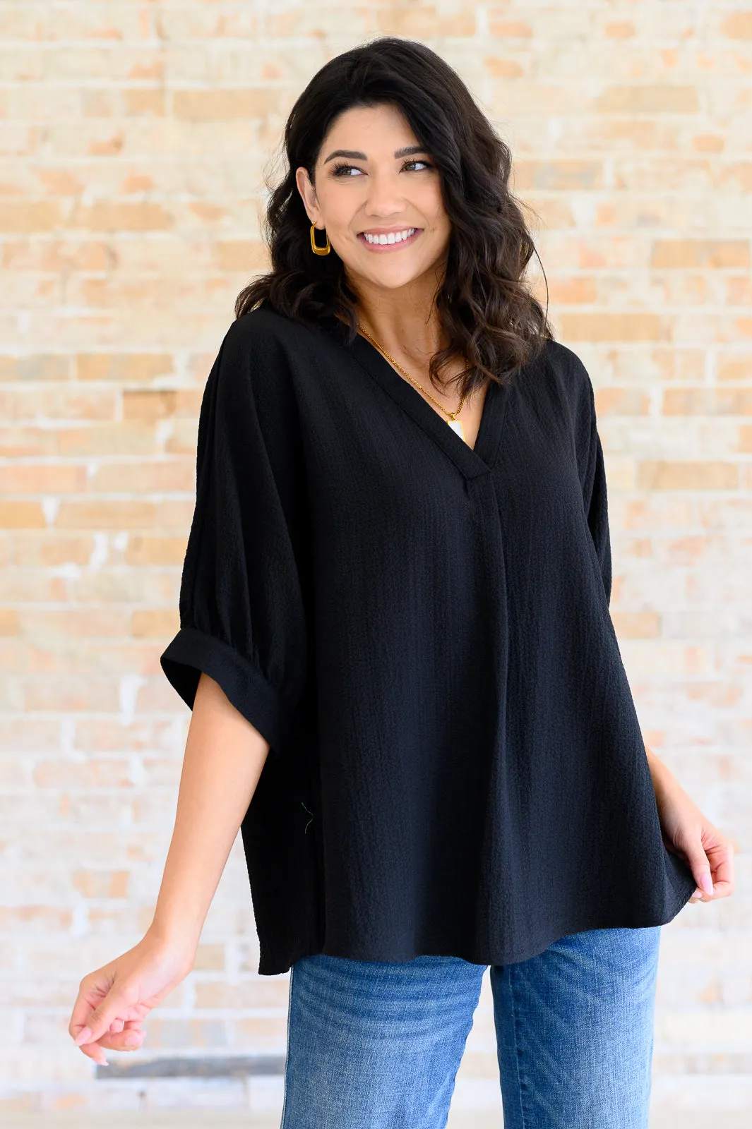 Black V-Neck Blouse for any occasion