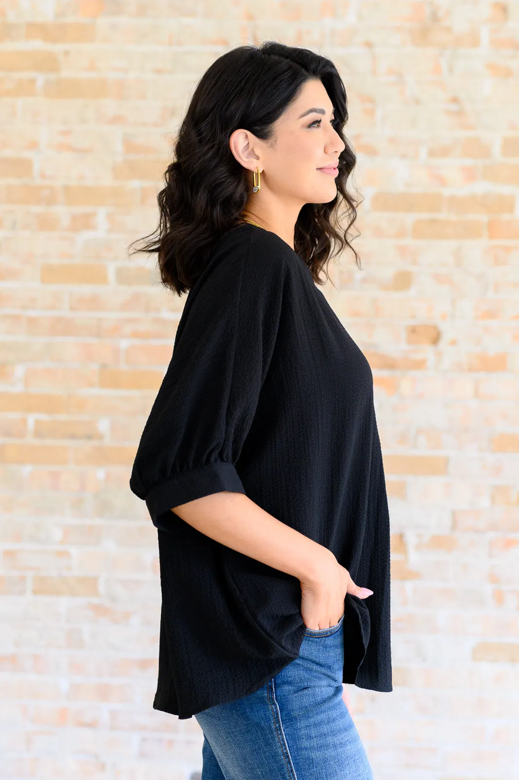 Black V-Neck Blouse for any occasion