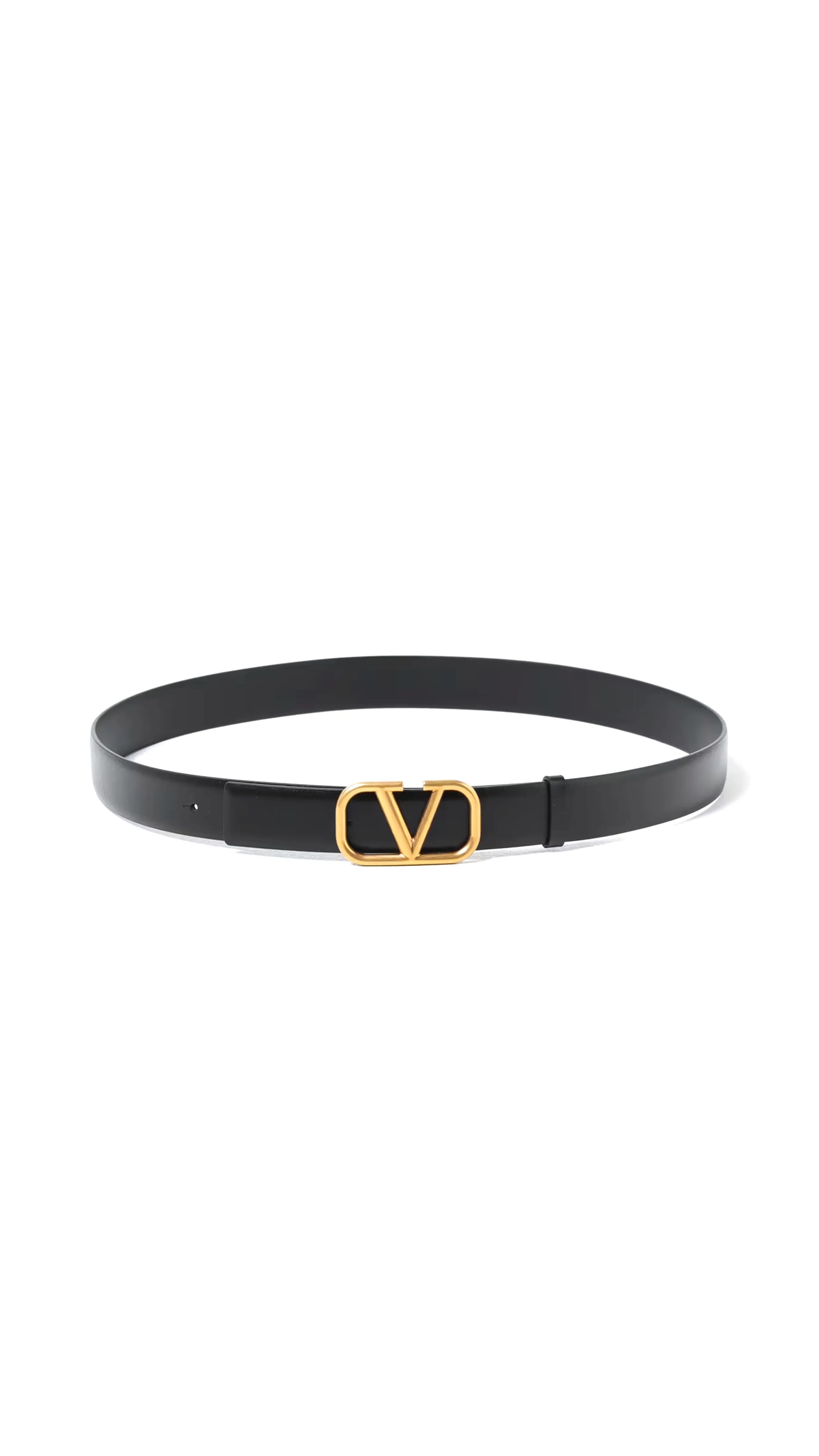 Black and Gold V Logo Belt