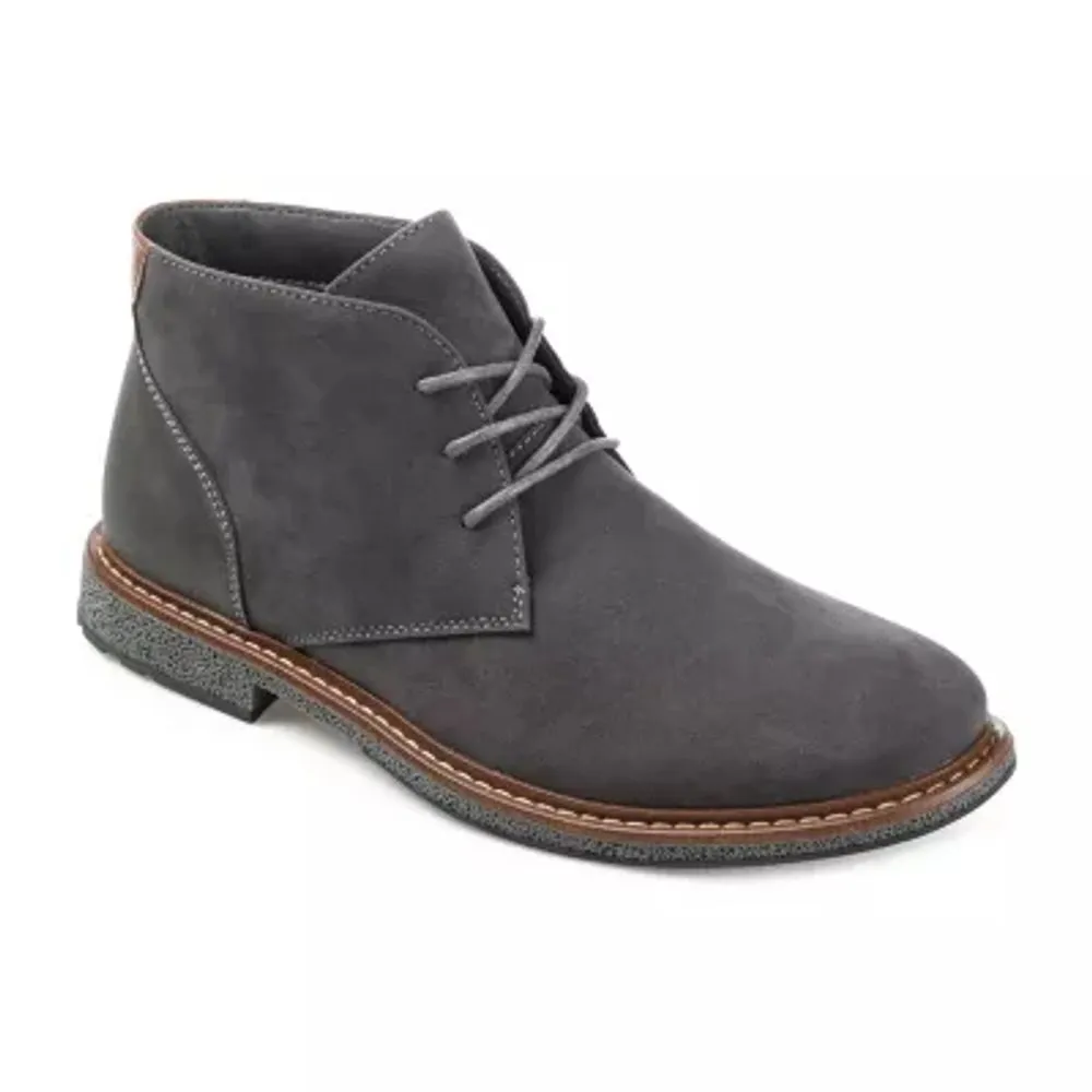 Vance Co Mens Jc Orson Flat Heel Chukka Boots