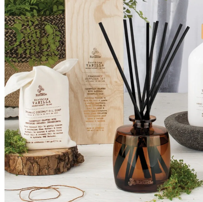 Vanilla Lavender and Geranium Fragrance Diffuser Set