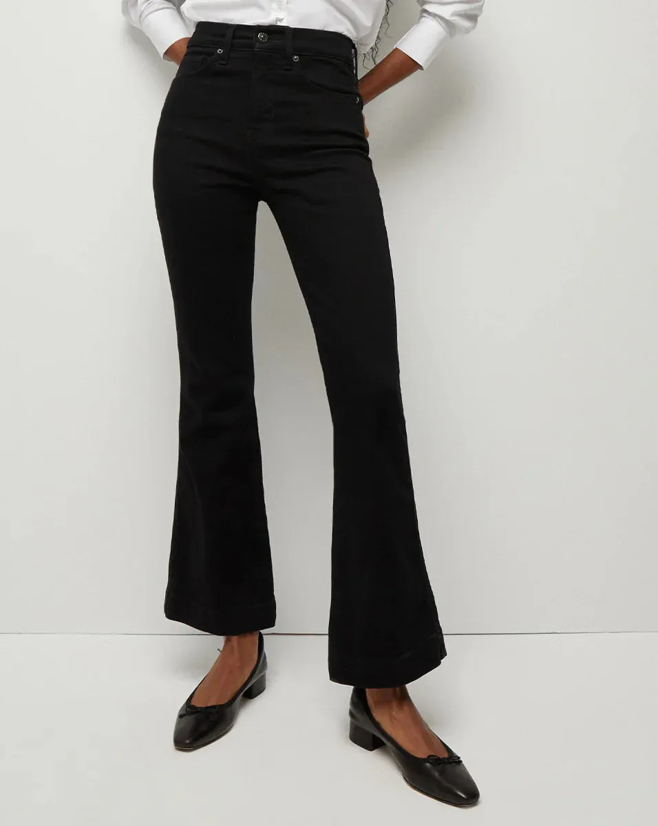 Veronica Beard Carson Kick Flare Jean Onyx - Buy Online