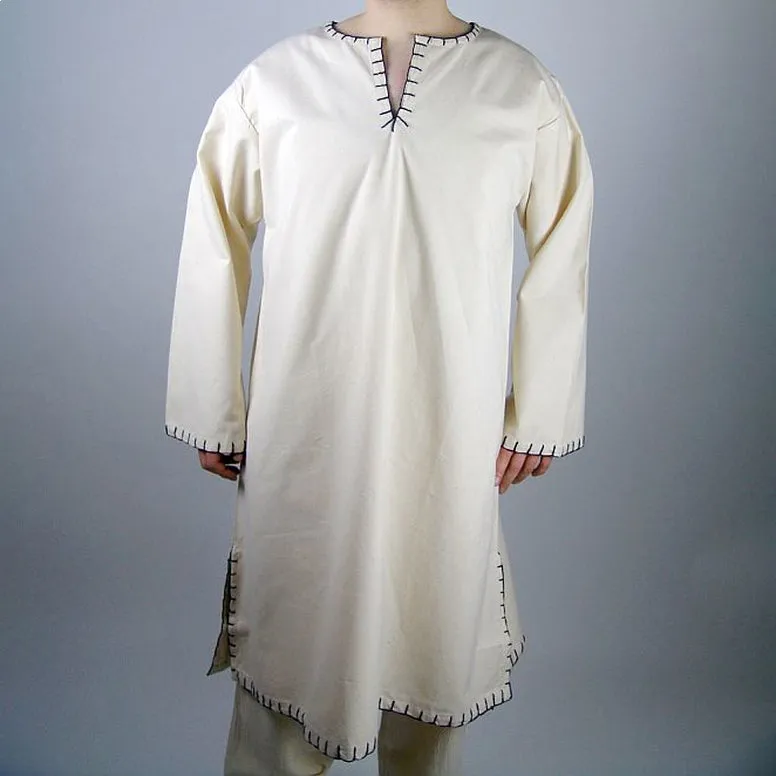 Viking Tunic with seam details in various colors.