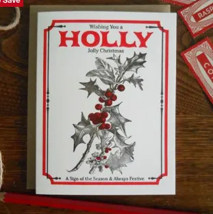 Vintage Holly Seed Pack Boxed Set