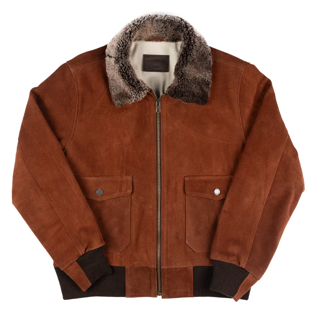 VOYAGEURS NORDIC BOMBER JACKET - MAPLE BROWN