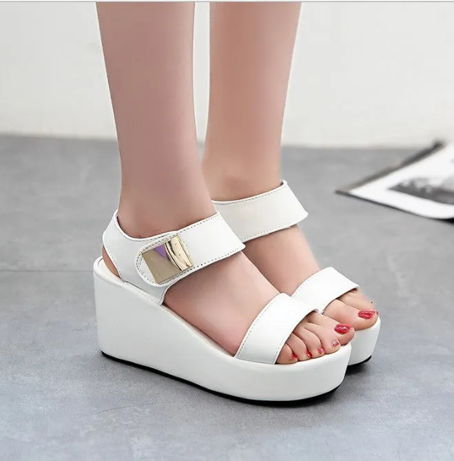 Simple Casual Waterproof Wedge Sandals for Women