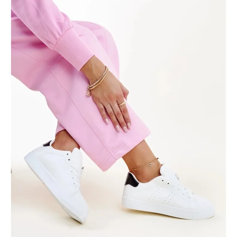 White and black Akila sneakers