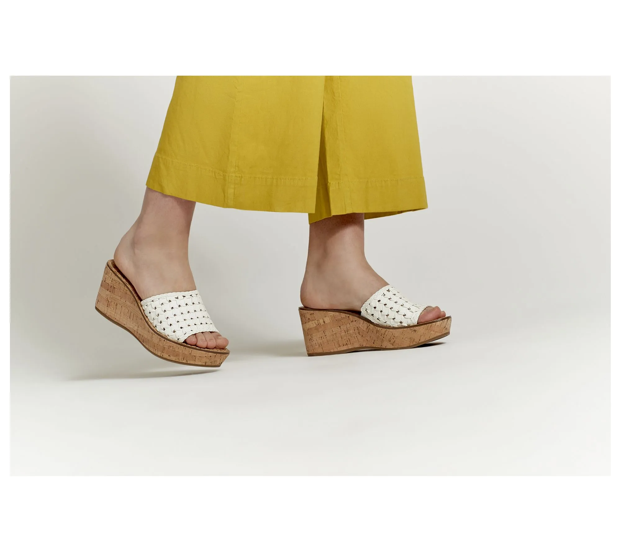 Woven Slide Wedges