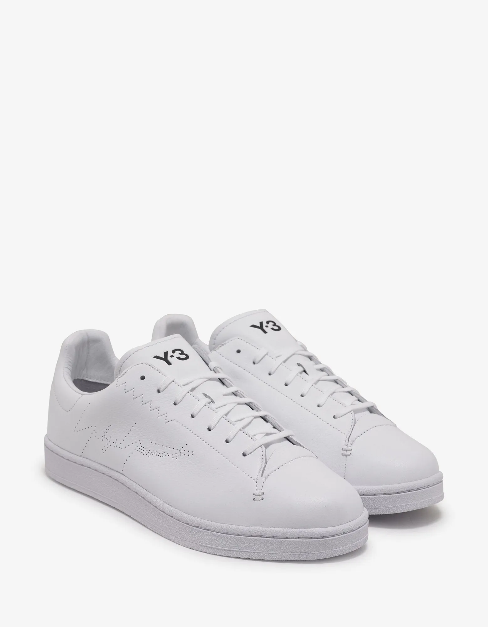 White Yohji Court Trainers