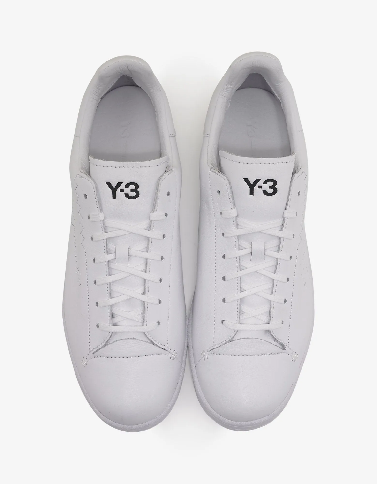 White Yohji Court Trainers