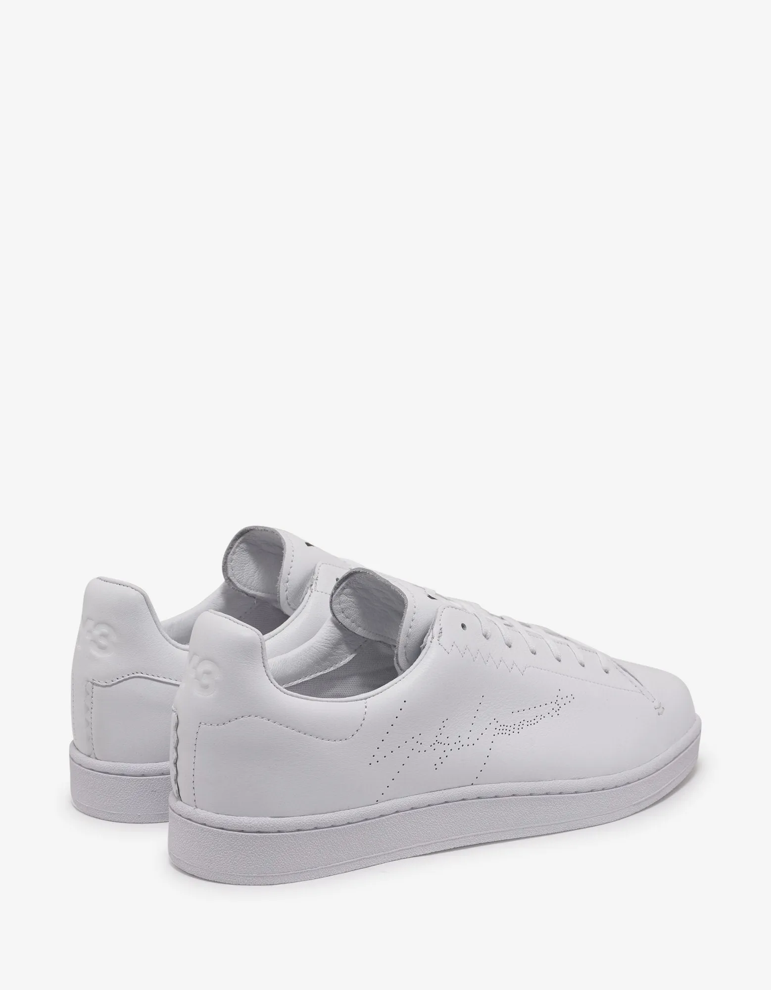 White Yohji Court Trainers