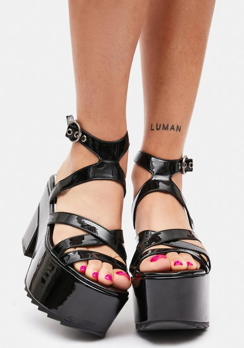 Wicked Revenge Platform Heels-