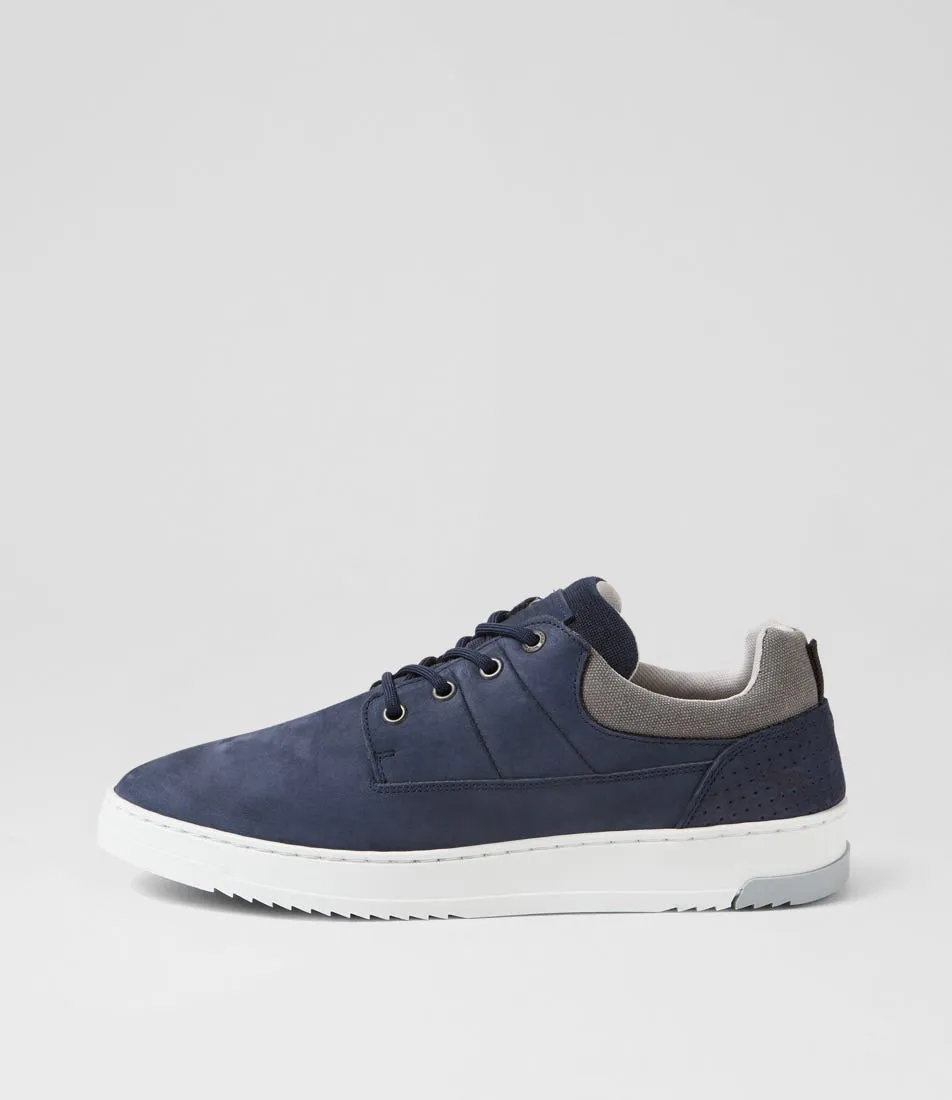 WILD RHINO Carmel Navy Nubuck Sneakers