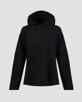 Women's black hooded sweatshirt Deha D12622-10009