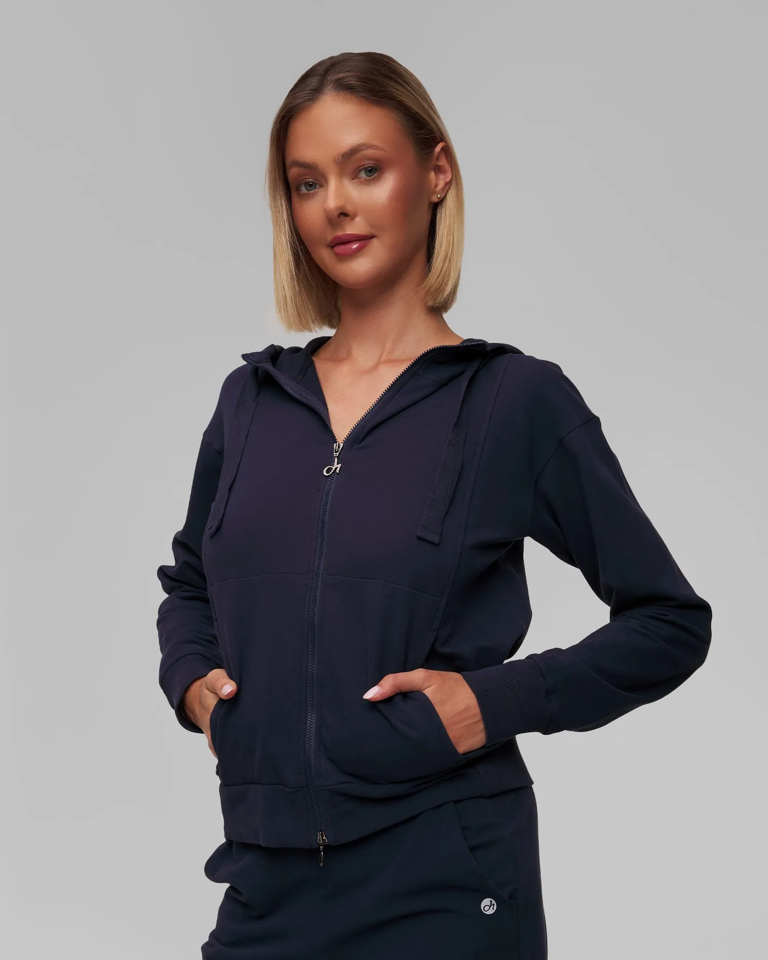 Women's navy blue sweatshirt Deha A00531-26525