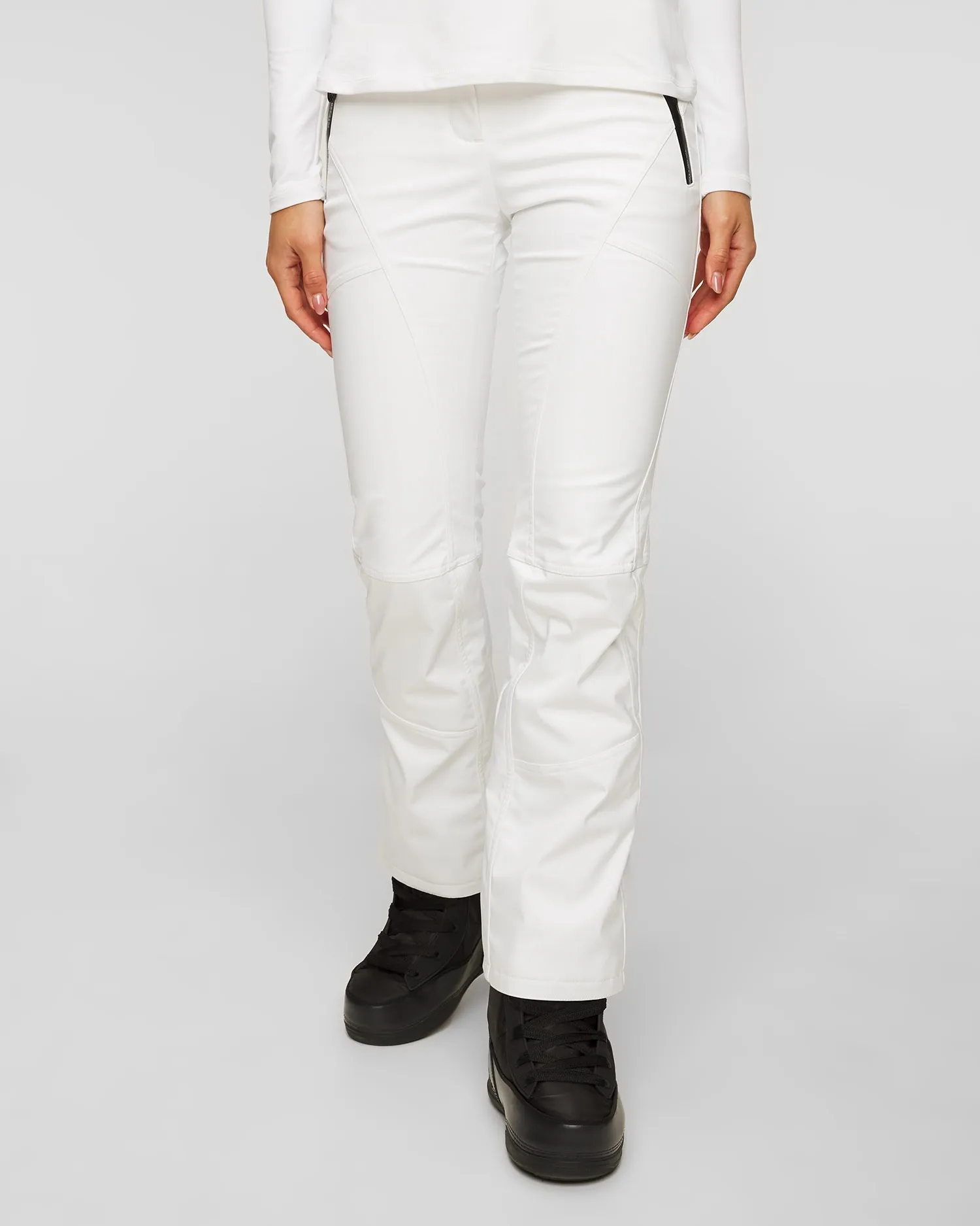 Women's white ski trousers Sportalm 1628006191-1