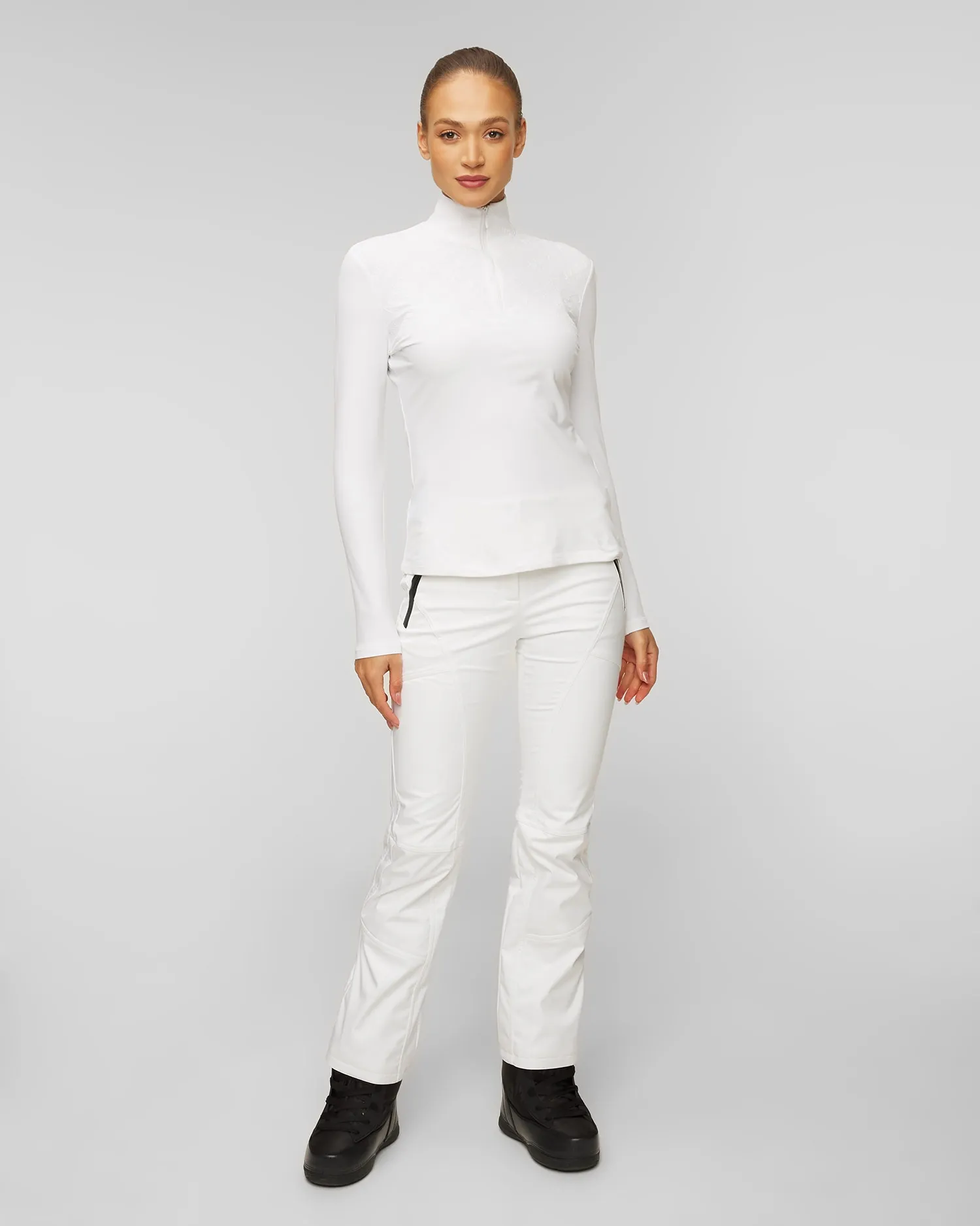 Women's white ski trousers Sportalm 1628006191-1