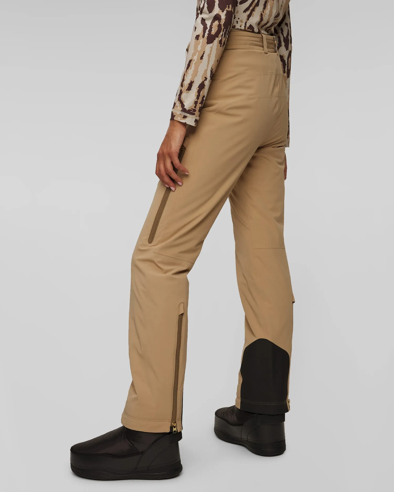 Women’s beige ski trousers BOGNER Ilka 11844815-808