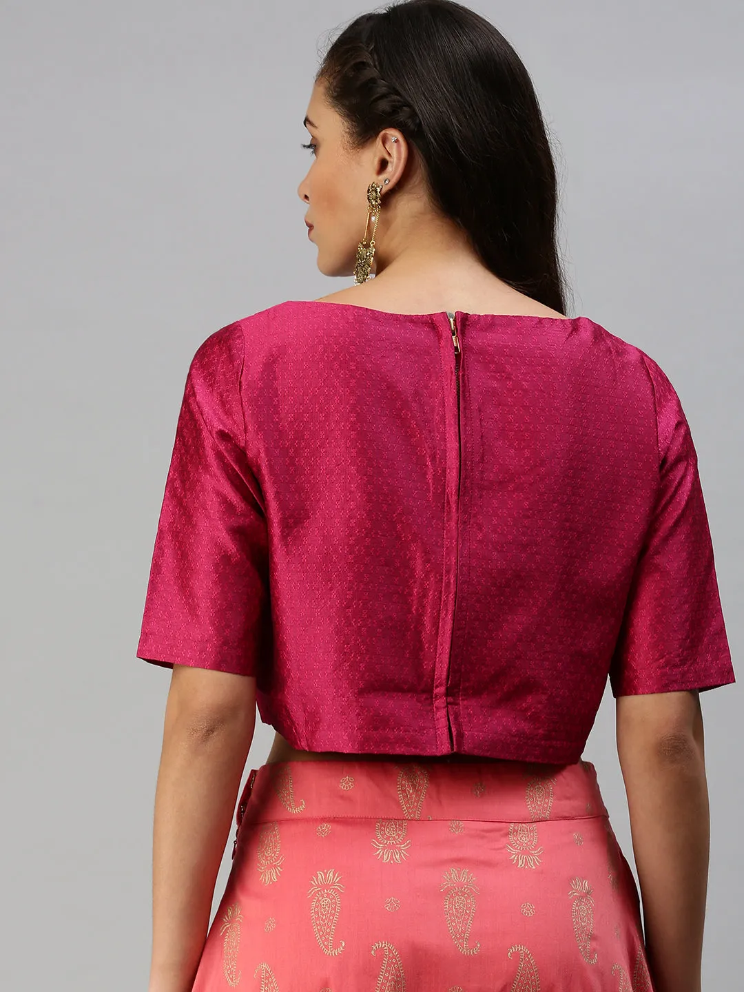 Women's Blouse-Fuchsia