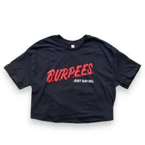 Women's Burpees Crop Tee