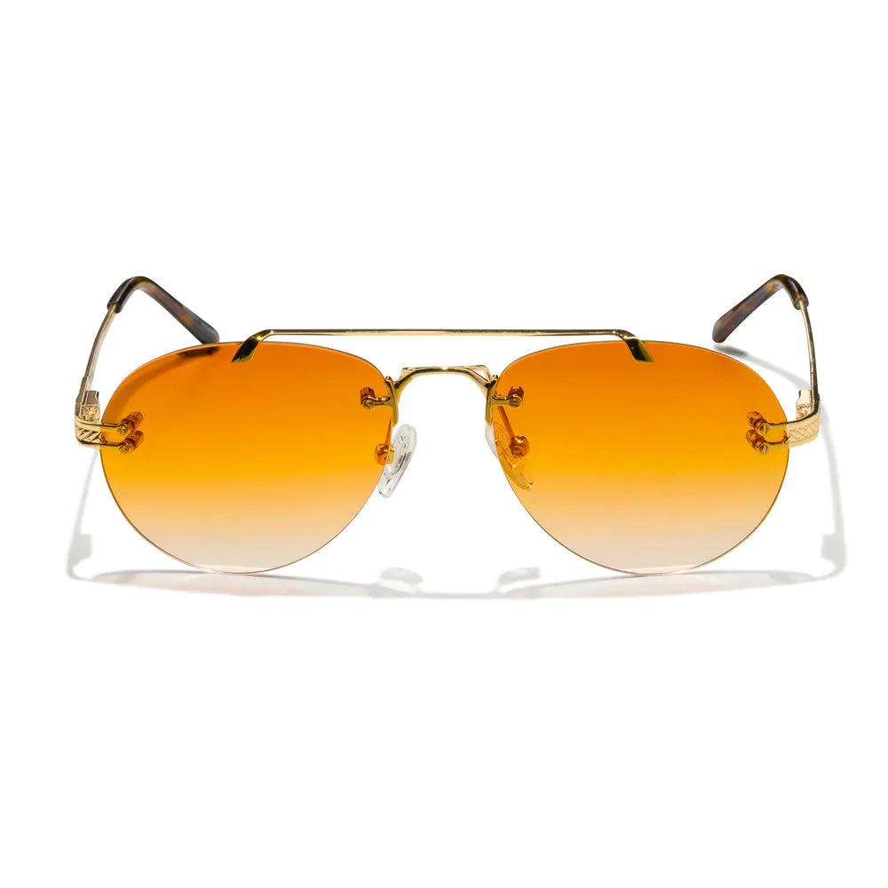 Ladies Helios Aviator Rimless Shades