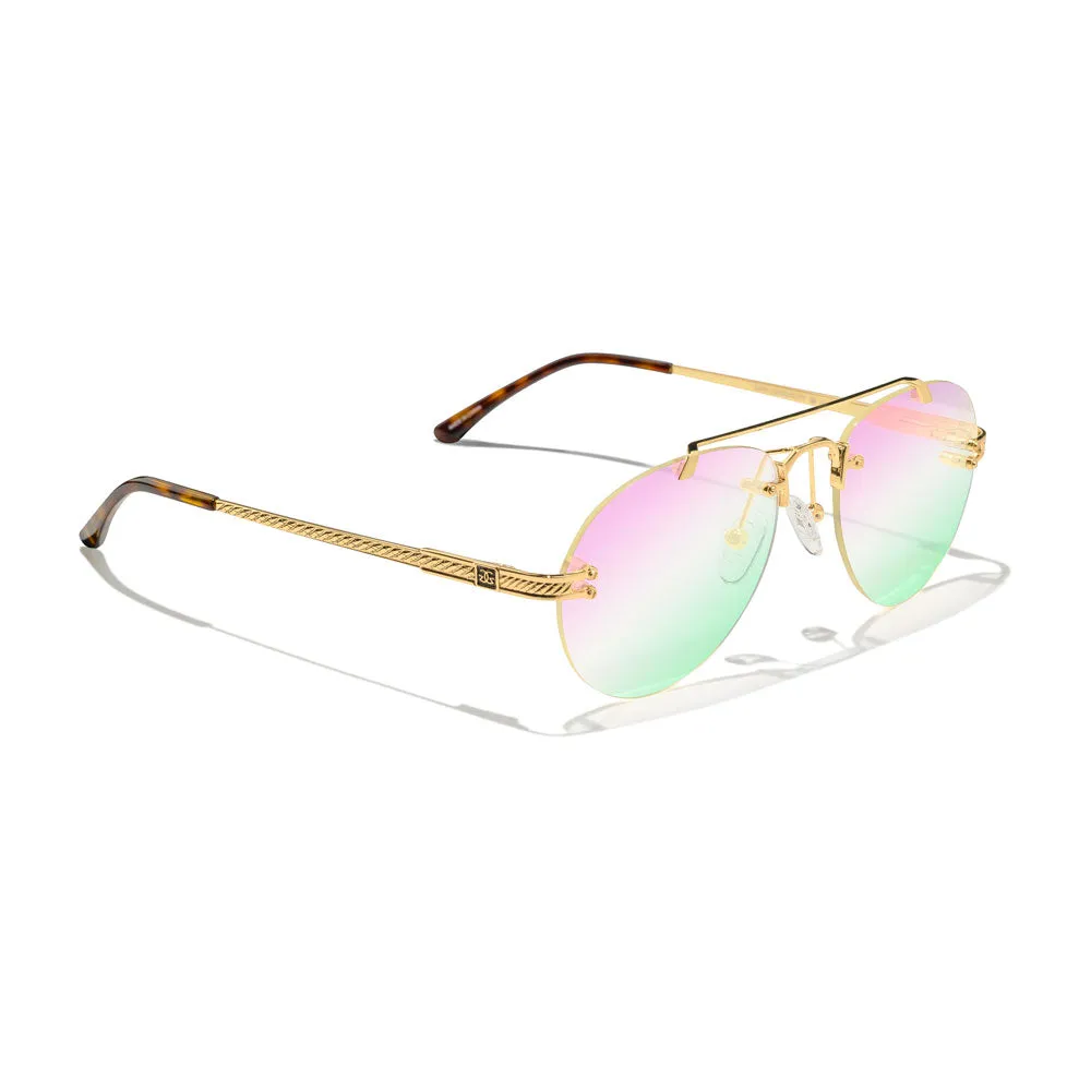 Ladies Helios Aviator Rimless Shades