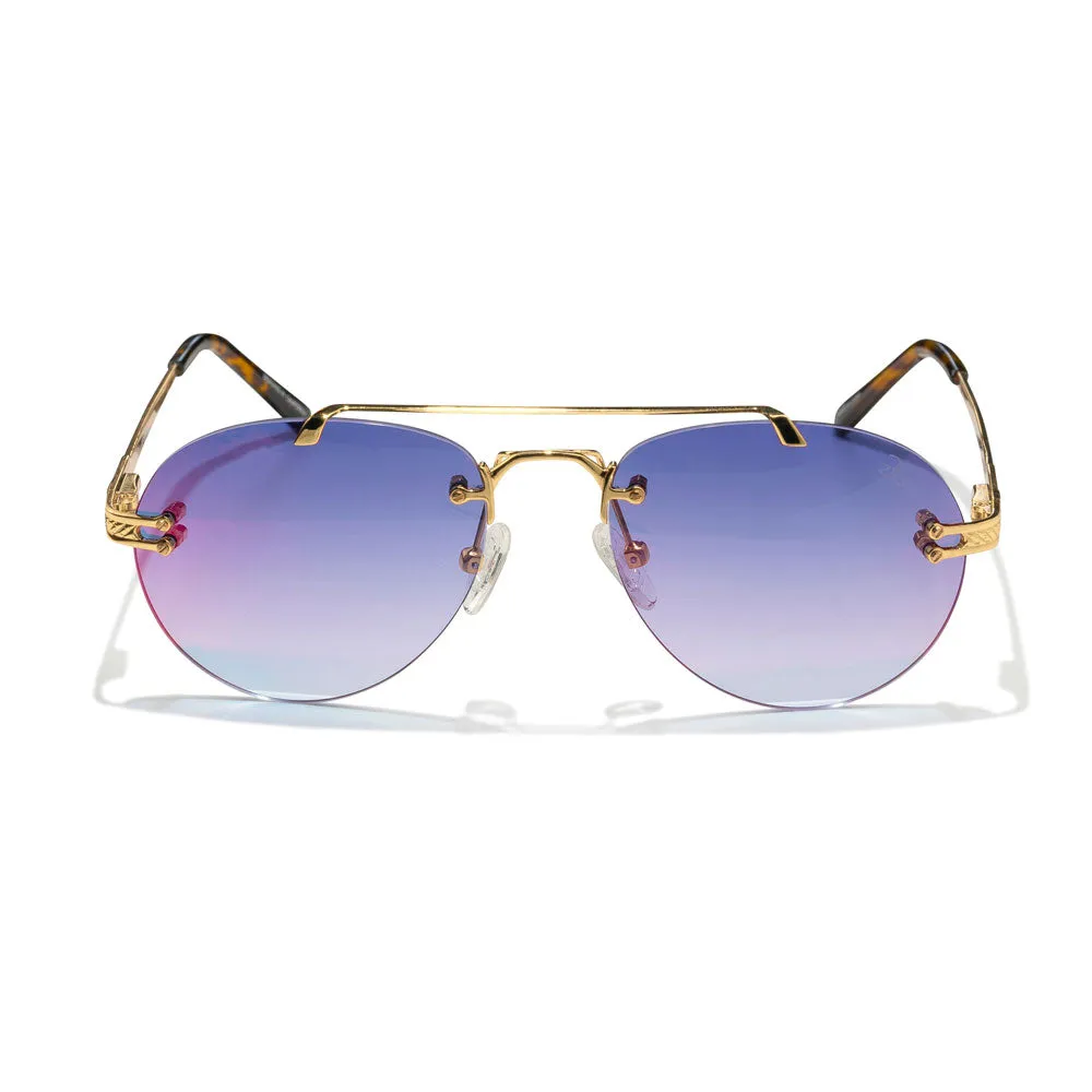 Ladies Helios Aviator Rimless Shades