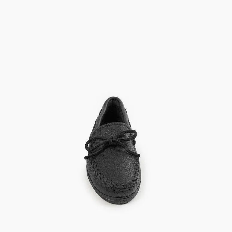  Women's Moosehide Classic Moccasin in Black  