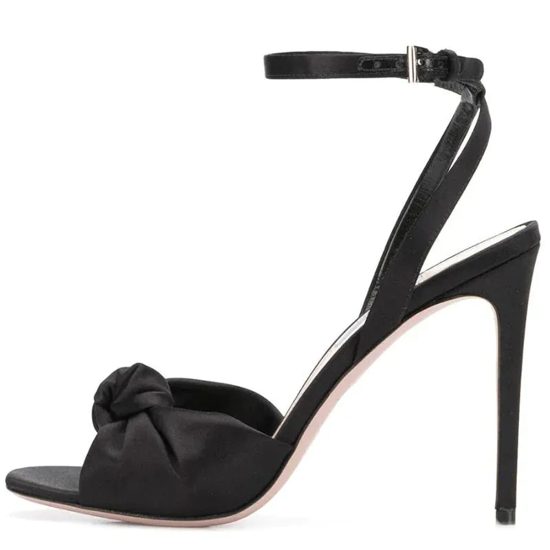 Butterfly Knot Cross Tied High Heel Pumps