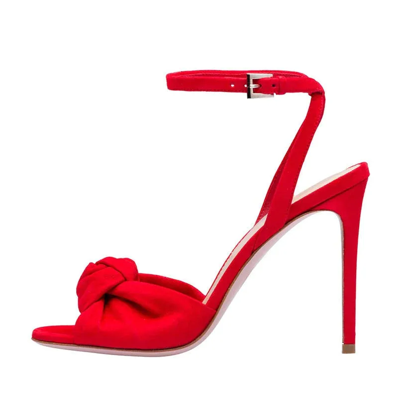 Butterfly Knot Cross Tied High Heel Pumps