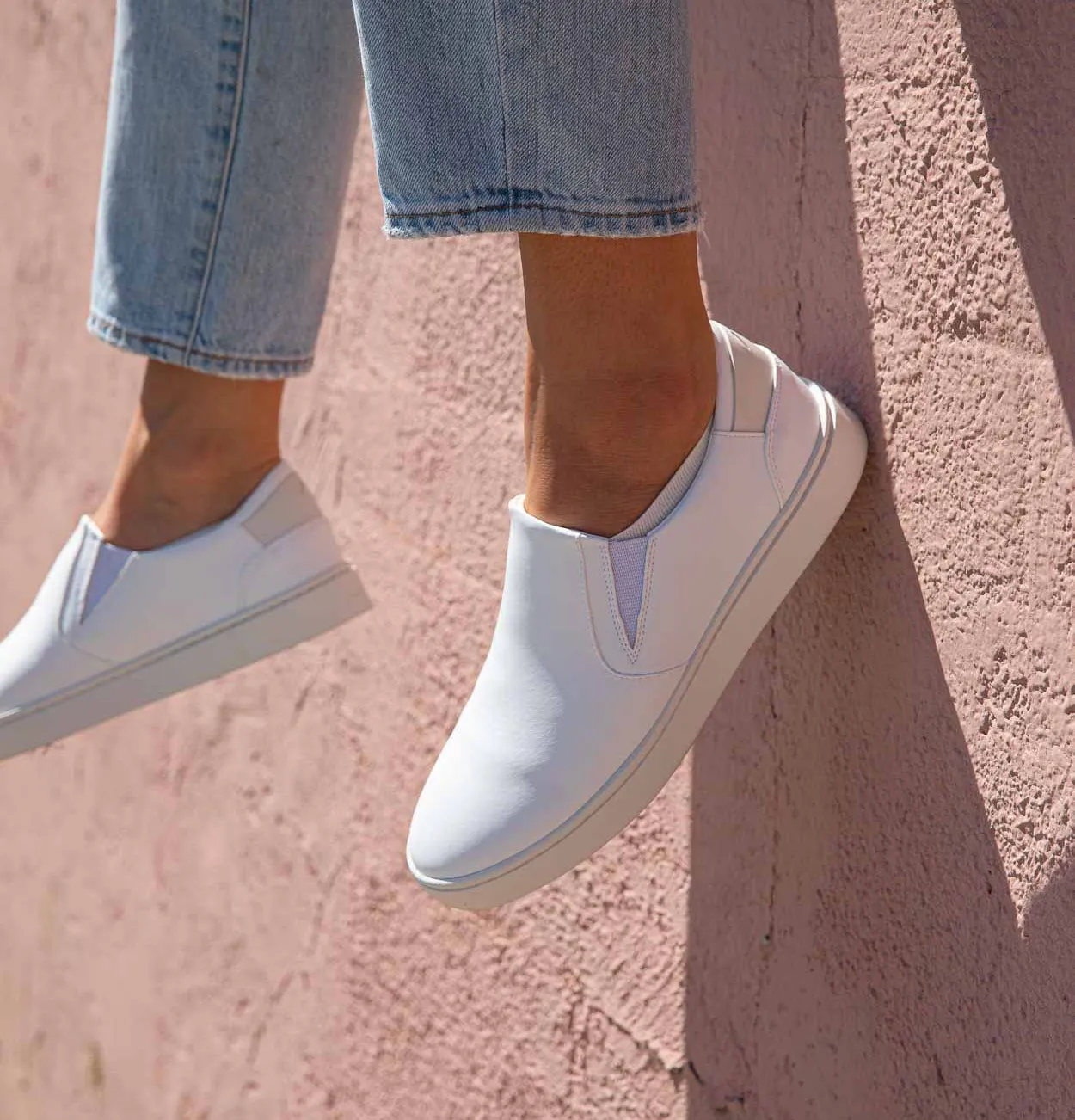 Women's Slip On | White-Blue