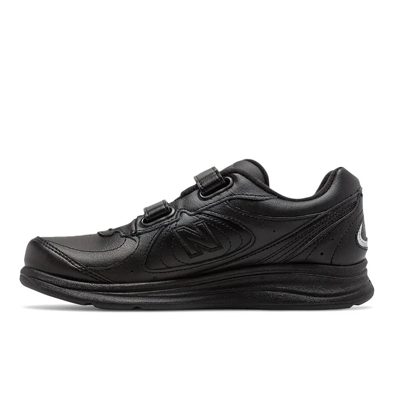  Women's Walking 577 Black Hook and Loop Shoe in Black  