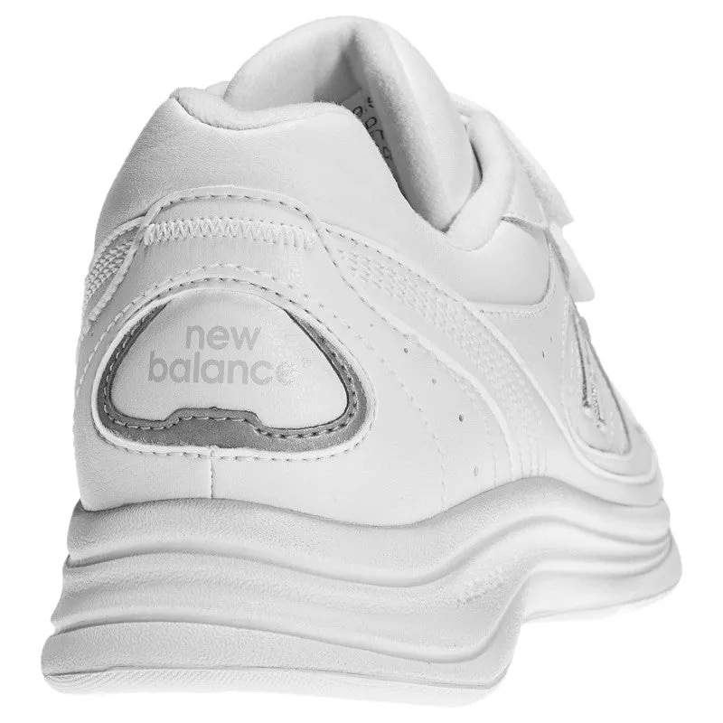  Women's Walking 577 Hook and Loop Walking Shoe in White  