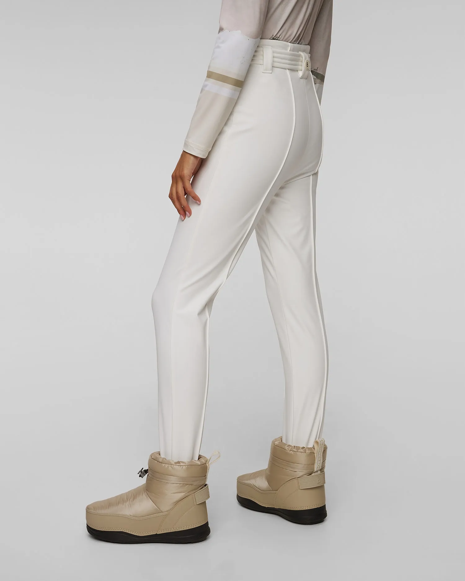 Women’s white ski trousers BOGNER Eirin1 11858343-753