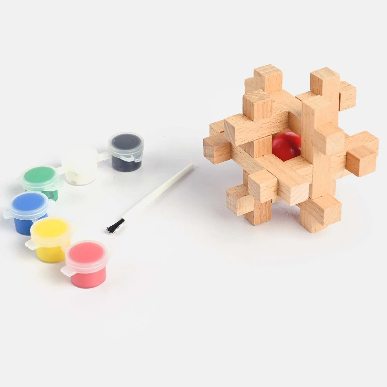 Wooden Paint Puzzle Set