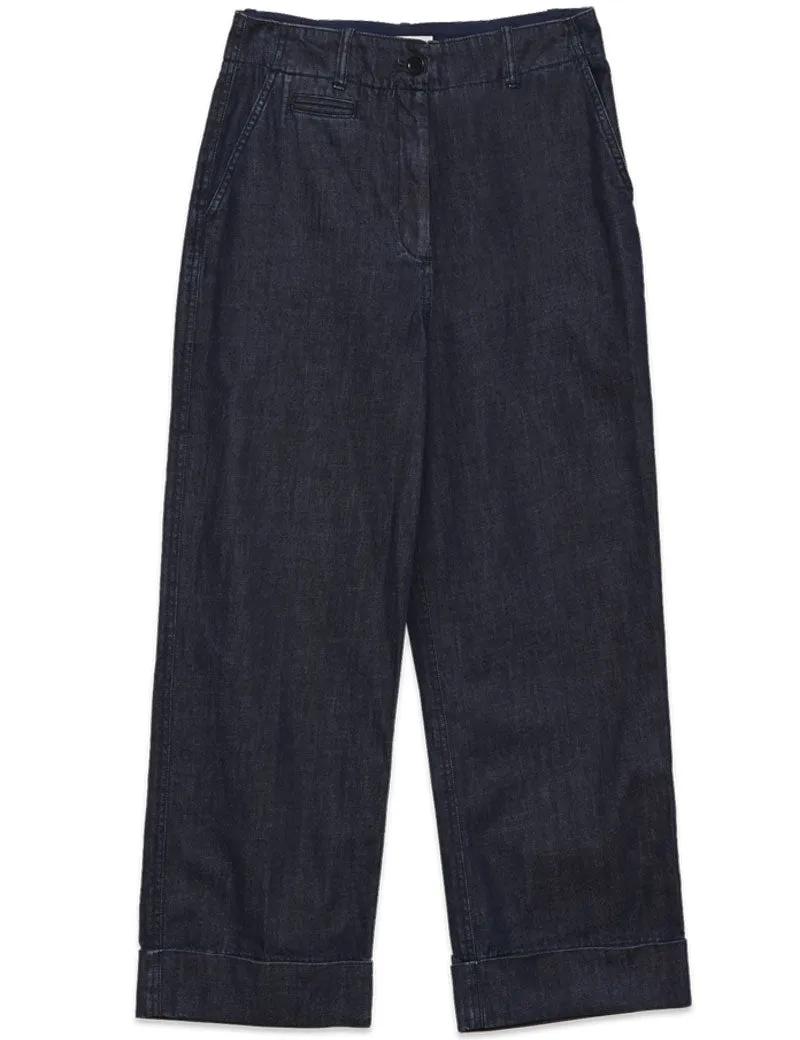 Ymc Sailor Organic Cotton Trousers Indigo